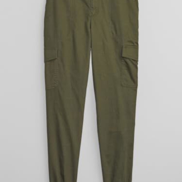 GAP Girlfriend Joggerr Pants, Olive Green, New, Size 2 - Picture 3 of 3